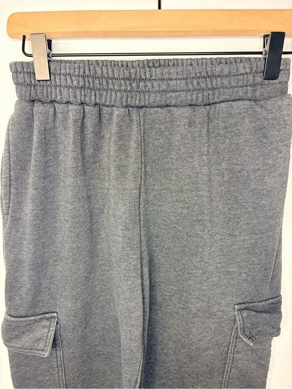 Bundle of 2 Pairs of Girls Sweatpants, Gray Art Class, Black Champion, Sz 14/16